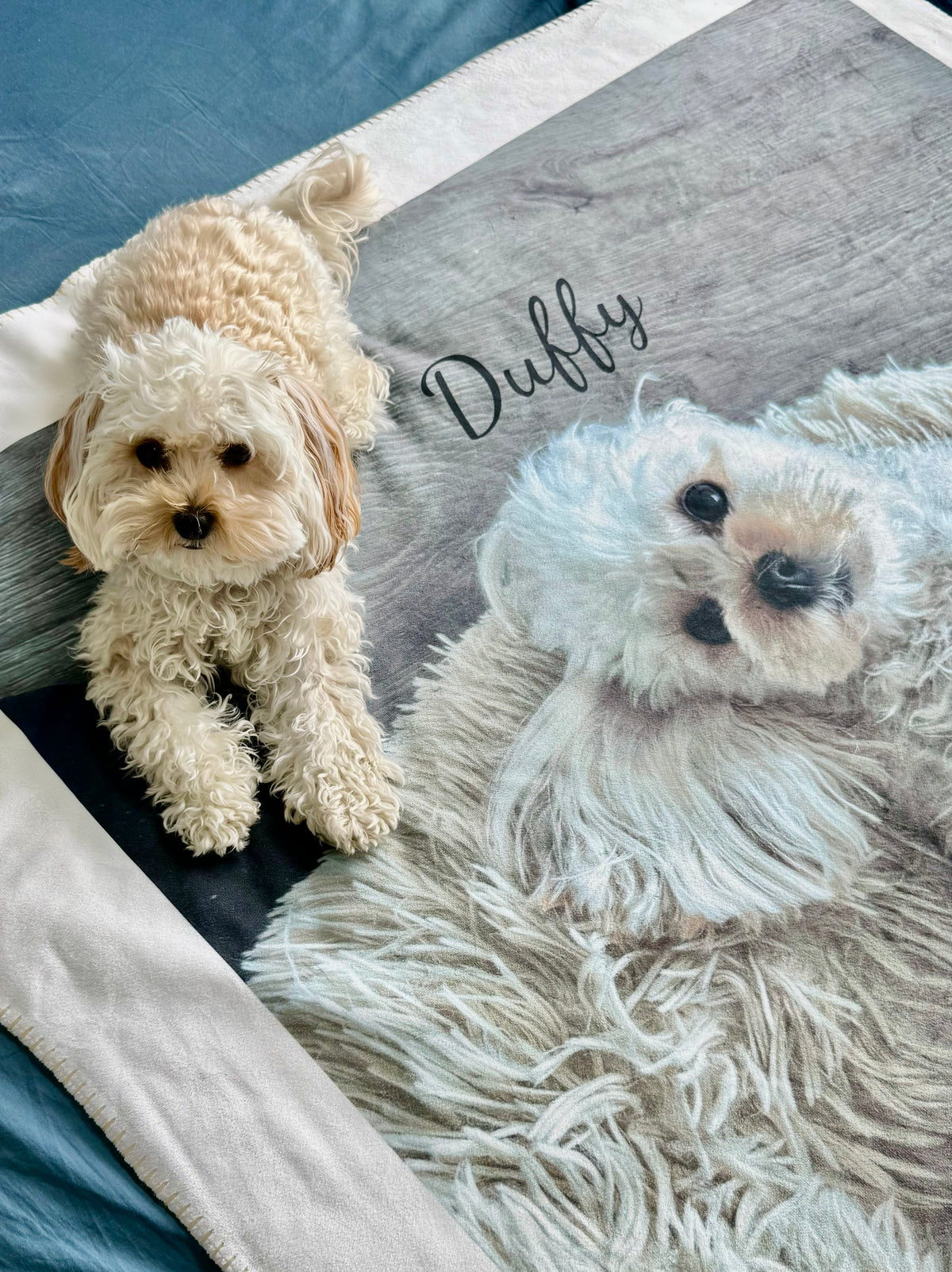Personalized Fleece Sherpa Blanket